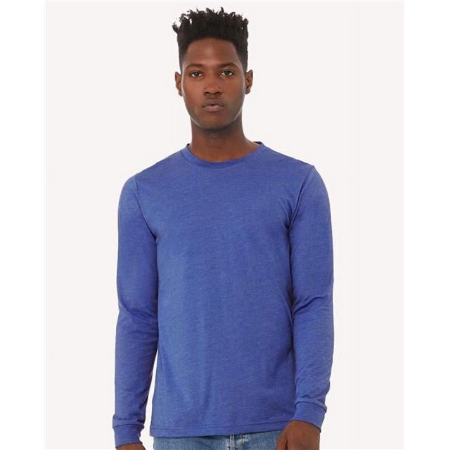 BELLA + CANVAS - T-Shirt à Manches Longues en PVC Chiné