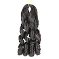 thumbnail image 2 of Wig Large Curl Wig Big Wave Braid Wig Hair Receiving Bundle Double Extensions, wig for Women, 2 of 2
