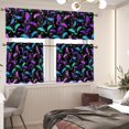 thumbnail image 2 of Halloween Bat Kitchen Curtains and Valances 3 Piece Set,Valance Curtains for Kitchen Windows Halloween Kitchen Curtains Tiers and Valances for Cafe Living Room Window Decoration, 2 of 5