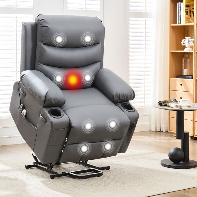 Ourlova Oversized Power Lift Recliner Chair for Elderly Electric Reclining Sofa