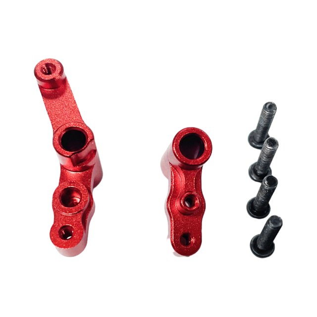 Wweixi Servo de Direction en Alliage d'Aluminium Complet pour 1/14 MJX 14210 14209 Performance avec Servo de Direction en Alliage d'Aluminium Rouge 1Ensemble