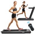 thumbnail image 1 of Costway 2-in-1 Folding Treadmill 2.25HP Jogging Machine w/ Dual LED Display Black, 1 of 8
