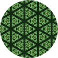 thumbnail image 1 of Ahgly Tapis Rond Lavable en Machine Intérieur Transitionnel Noir Nuit, 8 Pieds Rond, 1 of 7