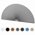 thumbnail image 1 of Arch Window Pleated Fabric Shades, Room Darkening, Self Adhesive, Semi Circle, 1 of 7