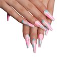 thumbnail image 2 of ruzhgo Length Coffin Fake Nail Scratch Resistant Press-on Fingernails Removable Trimble Nail Tip Adjustable Manicure Stickers Girls Type 1 Type 23, 2 of 6