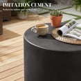 thumbnail image 4 of HOMCOM 17" Round Side Table for Indoor and Outdoor, Charcoal Grey, 4 of 10