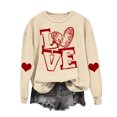 thumbnail image 1 of Birdeem Womens Christmas Printed Round Neck Long Sleeved Top Loose Fitting Sweater, 1 of 1