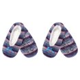 thumbnail image 1 of CHOK Women Soft Fuzzy Furry Home Non-Slip Slipper Socks  Black Hearts  Medium  2 Pairs, 1 of 3