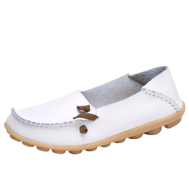 Chaussures Plates Décontractées pour Femmes à Bout Rond Mocassins Semelle Souple Chaussures Simples Décontractées Type Pois