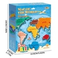 thumbnail image 2 of LSLJS Ensemble de Pâte Colorée pour Enfants de 3 à 4 Ans, Accessoires de Pâte Colorée Carte du Monde, Ensemble d'Outils de Pâte Colorée Sept Continents pour Tout-Petits Garçons Filles, 2 of 2
