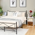 thumbnail image 4 of Gymax Set of 2 Nightstands Side End Table Storage Cabinet Shelf Living Room White, 4 of 9