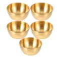 thumbnail image 4 of 5 Pcs Plateau d'Apéritif avec Plats à Sauce et Assiettes à Épices en Acier Inoxydable, 4 of 9