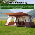 thumbnail image 4 of Tent Travel Camping Tent with 2 Rooms Large Family Cabin Tent Breathable and Rainproof for Outdoor Camping Hiking Backpacking Beach, 4 of 7