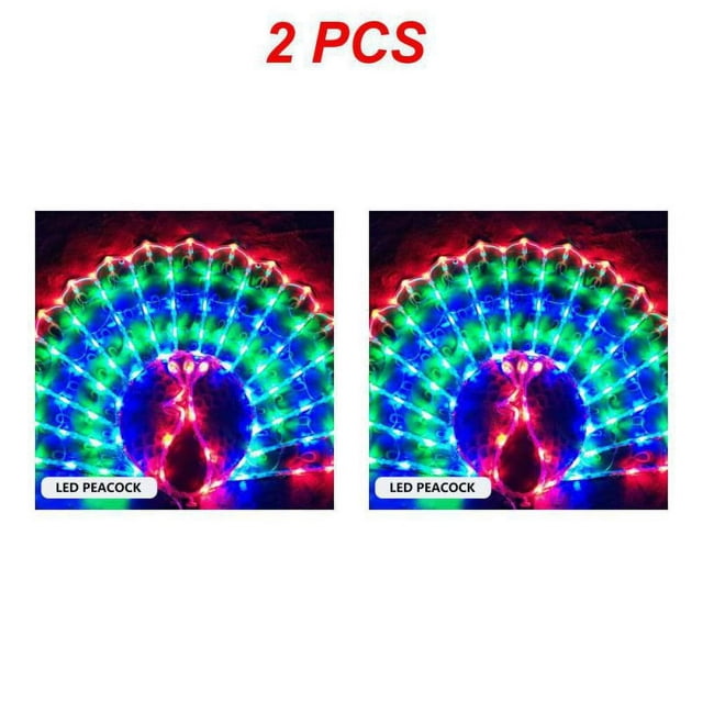 1~10PCS LED Decoration Light Peacock Love Five-pointed Star Atmosphere Lamp For Room Christmas Wedding Party Colorful Decorative