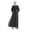 Noir, variante sur Robe Maxi en Dentelle pour Femmes Femmes Musulmanes Cardigan en Dentelle à Paillettes Robe Maxi Kimono Abaya Ouverte Robe Caftan Dubaï
