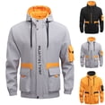 thumbnail image 1 of Weiqiqre Jacket for Men Waterproof Sport Snow Ski Outdoor Mountaineering and Riding Tactical Jacket Coat Drawstring Hooded Overcoat Jacket, 1 of 9