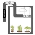 thumbnail image 3 of Inline Duct Fan, Inline Duct Fan  Exhaust Blowerfor Grow Tent Ventilation, Hydroponics, With Double Flanges, 3 of 8