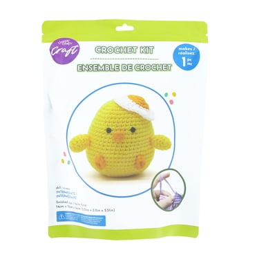 UNIQUE CREATIV CRAFT Crochet Kit - Chicken, 1 pc, Age 8+, Intermediate, 14 × 13 × 14 cm (5.5 in)