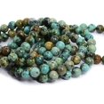 thumbnail image 2 of Bracelet Extensible Unisexe en Perles Rondes de 8 mm en Turquoise Africaine Naturelle, 2 of 2