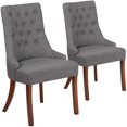 thumbnail image 1 of 2 Pk. HERCULES Paddington Series Gray Fabric Tufted Chair, 1 of 7