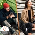 thumbnail image 4 of Heated Stadium Seats for Bleachers with Back Support - USB Battery Included - Upgraded 3 Levels of Heat - Foldable Chair - Cushioned, 4 Pockets for Snacks, Cup Holder - for Camping, Games & Sports, 4 of 5