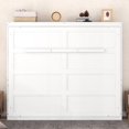 thumbnail image 3 of Lit Escamotable Format Grand, Coffre-Lit Escamotable, Lit Mural Gain de Place avec Armoire de Rangement, Cadre de Lit Moderne Pliable pour Chambre, Chambre d'Amis, Petits Appartements, 3 of 18