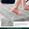 thumbnail image 4 of CHUN YI Anti-slip Bathroom Mat Absorbent Plush Polyester, 16"x24", Light Gray, 4 of 6