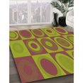 thumbnail image 3 of Ahgly Company Tapis d'Intérieur Lavable en Machine Carré Vert Pistache Transitionnel, 3 Pieds Carré, 3 of 7