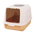 thumbnail image 1 of Cat Litter Box Enclosed Litter Box for Cats Large Covered Toilet Tray with Shovel for SplashProof Use Litter Box with Lid, 1 of 6