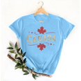 thumbnail image 3 of Pisexur T-shirt Décontracté à Manches Courtes et Col Rond pour Femme, Haut Imprimé, Hauts pour Femmes, Hauts de Sortie pour Femmes, Hauts d'Été pour Femmes Bleu, 3TG, 3 of 4