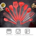 thumbnail image 4 of 10PCS Cooking Utensils Kitchen Utensil Set Silicone Kitchenware Set Stainless Steel Handle Cookware Set Chef Nonstick, 4 of 8