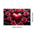thumbnail image 3 of Heart Balloons Backdrop Background Wall Banner Valentines Day Party Decorations Romantic Celebration Event Decor Wedding Photography Prop, 3 of 4