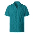 thumbnail image 2 of XDZJLR Men Shirt Spring And Summer Fashion And Leisure Dongfeng Pocket Button Lapel Short Sleeve Tops, 2 of 7