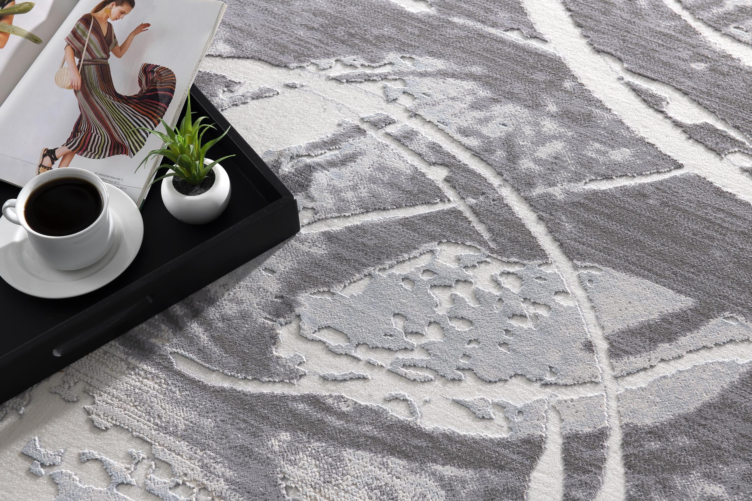 Rug Branch Oasis Collection Tapis décoratif abstrait moderne
