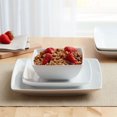 thumbnail image 1 of Better Homes & Gardens Loden Square White Dinnerware Set, 12-Pieces, 1 of 6