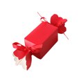 thumbnail image 2 of Suncoda Candy Casket, Red Striped Candy Box European Style Wedding Gift Packaging Flower Vase Shaped Paper Box Christmas Candy Box, 2 of 2