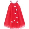 thumbnail image 1 of Robe Fille Fleur Robe Dos Nu Perle Fête Mariage Anniversaire 4 Ans, 1 of 5
