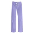 thumbnail image 4 of ohmzyzo Womens Summer Fashion Solid Casual Elastic Waist Drawstring Long Pants, 4 of 5