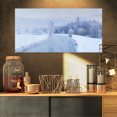 thumbnail image 1 of Blue Frosty Winter Weather Panorama - Landscape Print Wall Artwork, 1 of 3