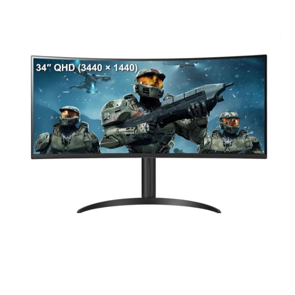 LG 34WP60C-B 34" 21:9 Curved UltraWide QHD HDR 10 Gaming Monitor (Factory Refurbished)