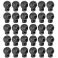 thumbnail image 1 of 300 Pcs Verrous de Cordon Forme de Boule à Trou Unique Pince à Ressort pour Accessoires de Bagages en Plastique Noir, 1 of 14