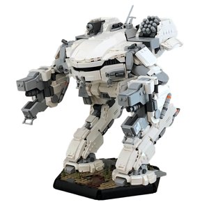 DIY Model Building Blocks Set for BattleTech King Crab Mech Game Bricks Toy Gift