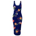 thumbnail image 4 of SMihono Robes d'Été Bohémiennes pour Femmes Grande Taille Mode Décontractée Été Sans Manches Épaules Dénudées Robe Col Rond Unie, 4 of 4