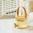 thumbnail image 1 of Cold Brew Pitcher with Tap - Beverage Dispenser with Faucet, Large Capacity Drink Pitcher for Refrigerator, Leak Proof & Portable, Gold, JKODE, 1 of 8