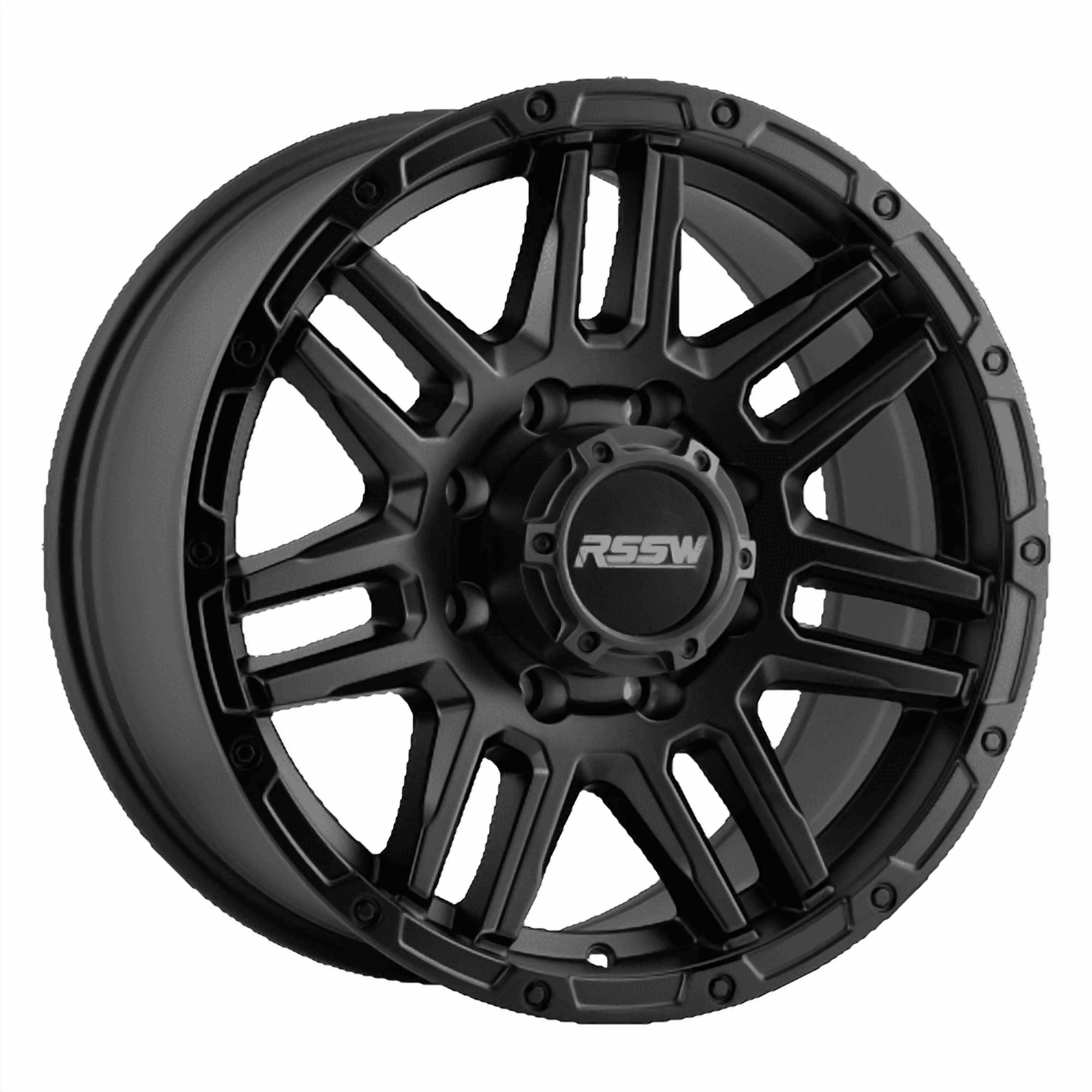 RSSW Blitz 20X9 jante en alliage noir brillante avec entraxe 8-170 , 20 mm offset et 124.9 centerbore
