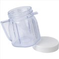 thumbnail image 3 of For Blender Replacement Parts, 4937 Mini Osterizer Blender Jar Accessory, Cup Mini Plastic Jars with Lids (4 Pack),4 x Mixing tank,Transparent, 3 of 9