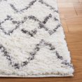 thumbnail image 3 of SAFAVIEH Berber Avery Geometric Diamonds Shag Area Rug, 3 of 7