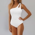 thumbnail image 2 of Atogsazn Maillots de Bain une Pièce pour Femmes Modestes Décontractés d'Été Plage Maillots de Bain pour Femmes une Pièce Maillots de Bain 01-White S Mode, 2 of 5