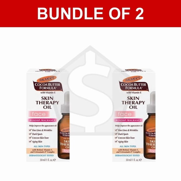 Bundle of 2 - PALMER'S Cocoa Butter Skin Therapy Face Oil (1oz)