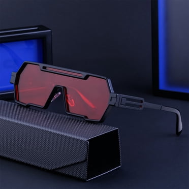 Dvkptbk Driving Sunglasses New Car Style Future Technology Trendy Integrated Metal Sunglasses with Sunglasses Internet Stature Same Style Sunglasses Sense Car Sunglasses Other Exterior Accessories